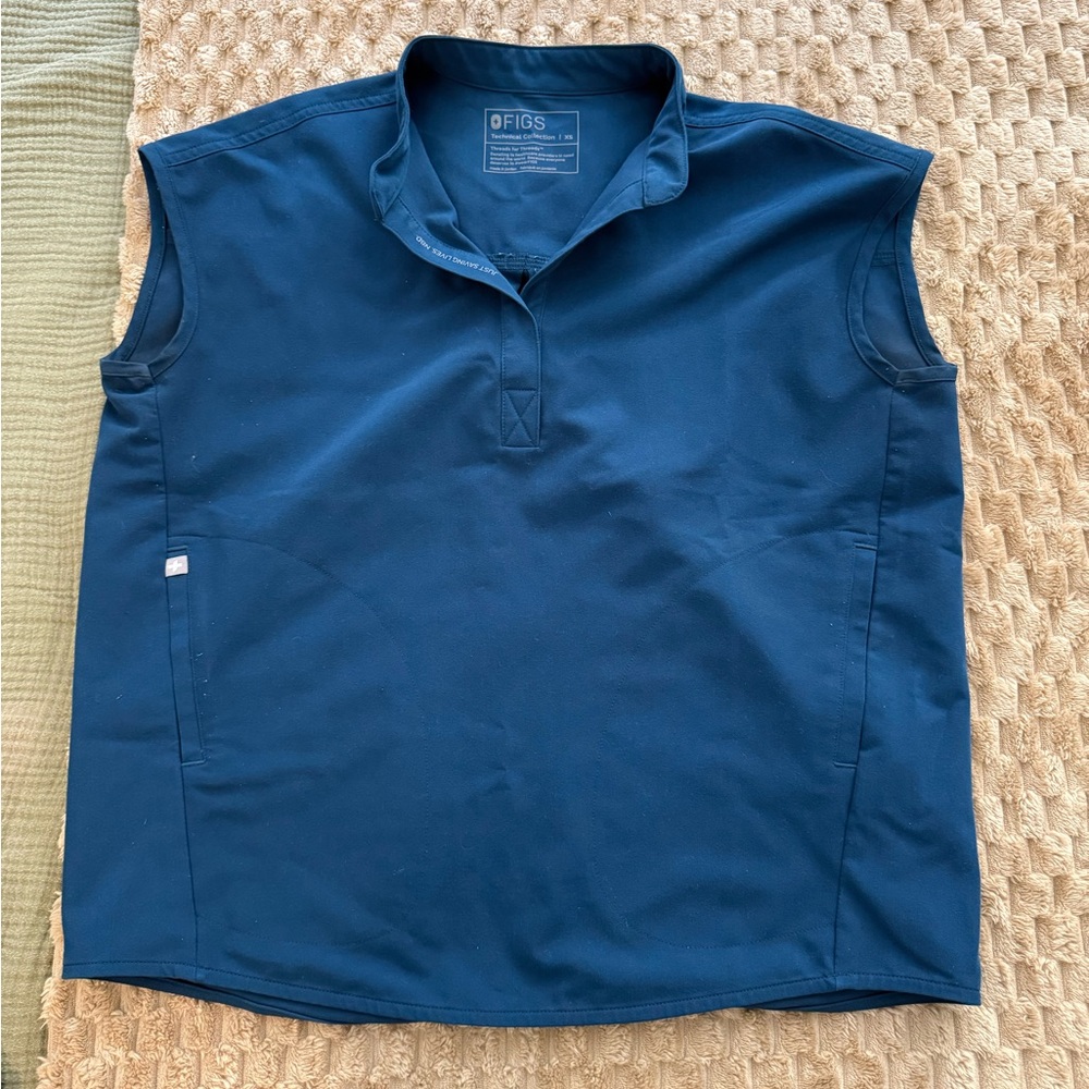 FIGS Blue Scrub Top